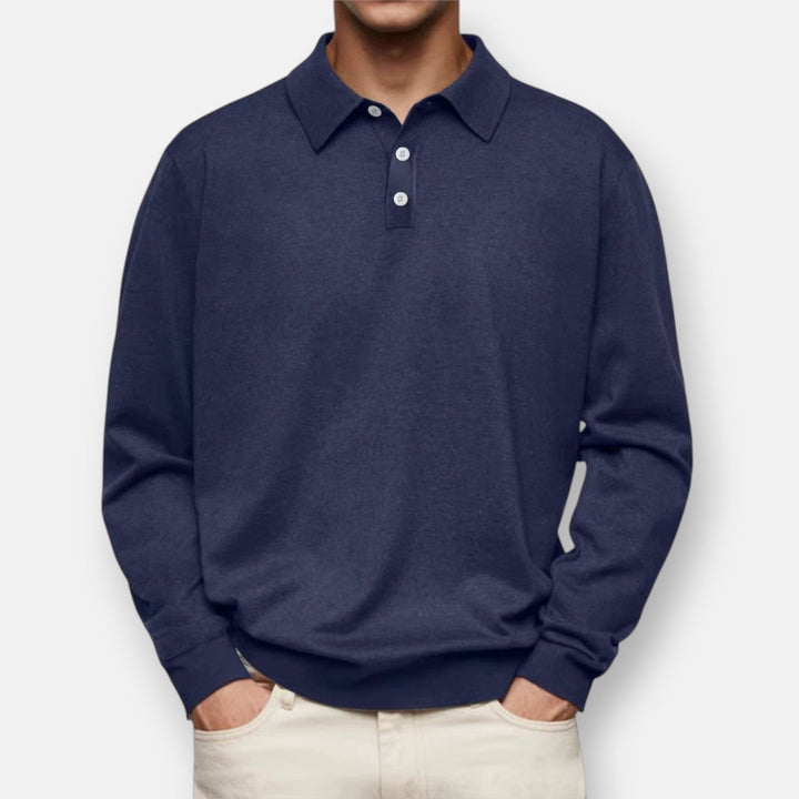 Herren Langarm-Poloshirt Classic – Heidi München