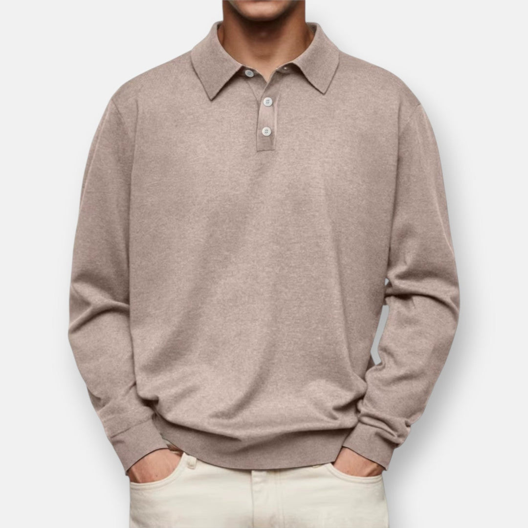 Herren Langarm-Poloshirt Classic – Heidi München