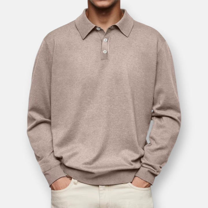 Herren Langarm-Poloshirt Classic – Heidi München