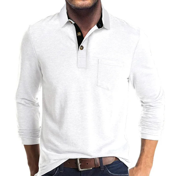 Herren Langarmshirt Unifarben – Heidi München