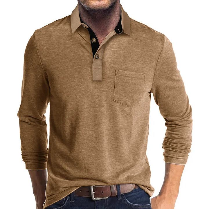 Herren Langarmshirt Unifarben – Heidi München
