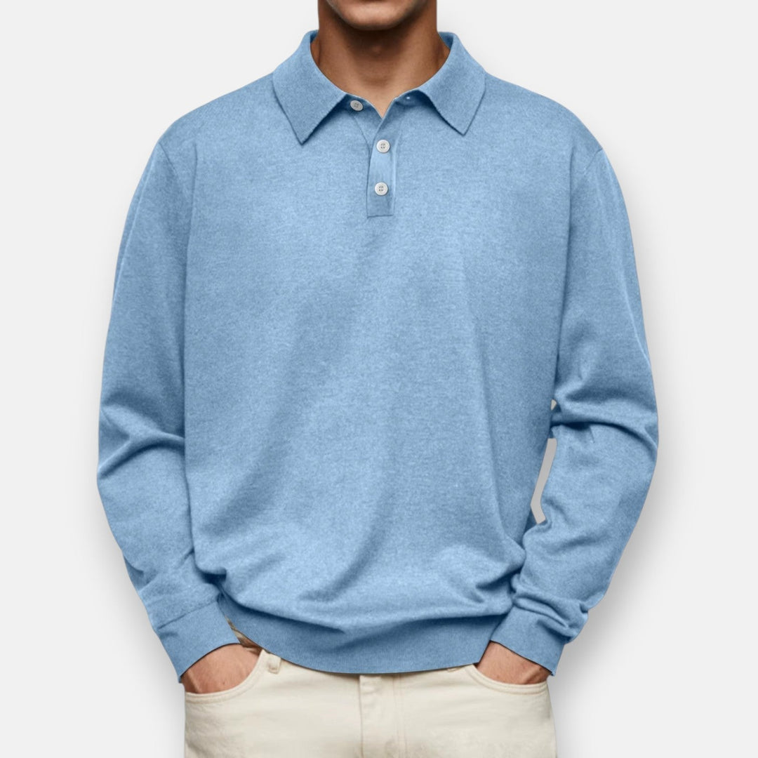 Herren Langarm-Poloshirt Classic – Heidi München