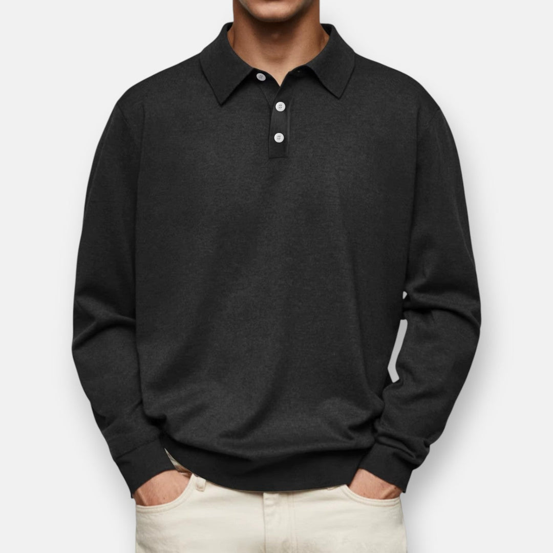 Herren Langarm-Poloshirt Classic – Heidi München