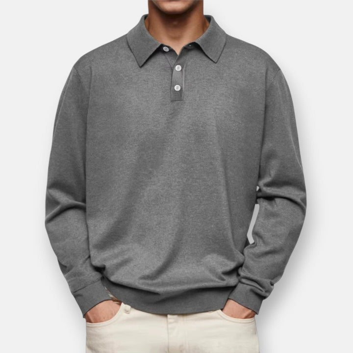 Herren Langarm-Poloshirt Classic – Heidi München