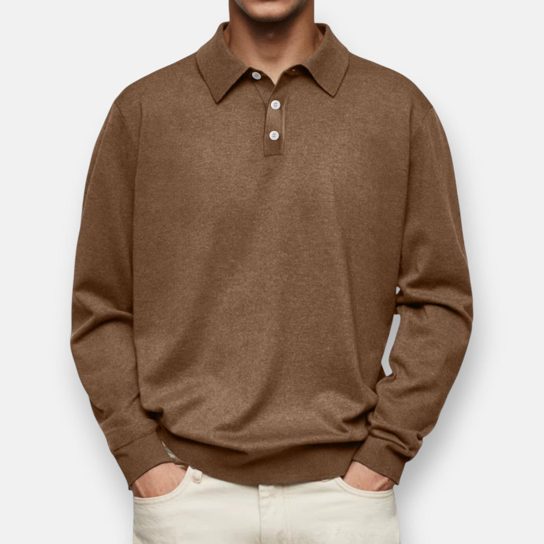 Herren Langarm-Poloshirt Classic – Heidi München