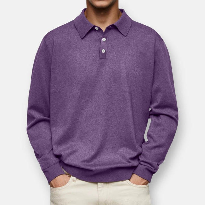 Herren Langarm-Poloshirt Classic – Heidi München