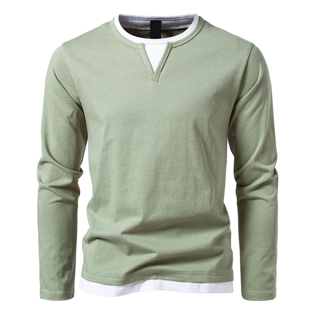 Herren Baumwoll Langarm-T-Shirt – Heidi München