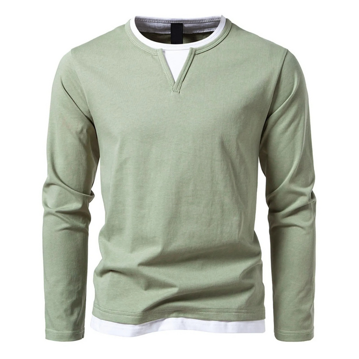 Herren Baumwoll Langarm-T-Shirt – Heidi München