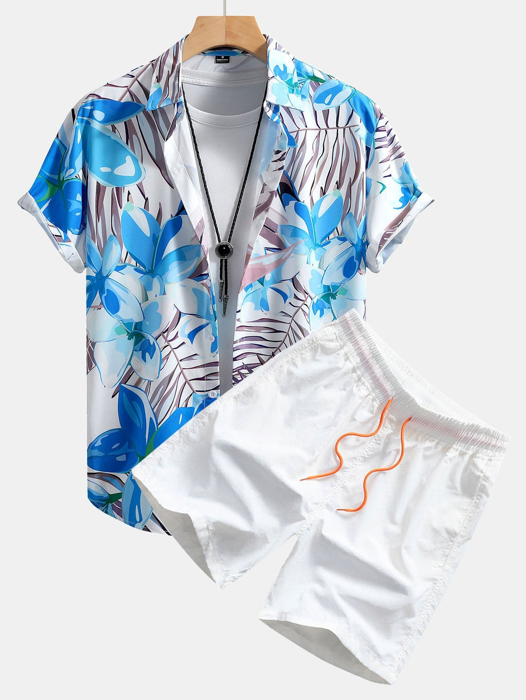 Pflanzenmuster Hemd Badeshorts Set von Heidi München – Ansicht 6