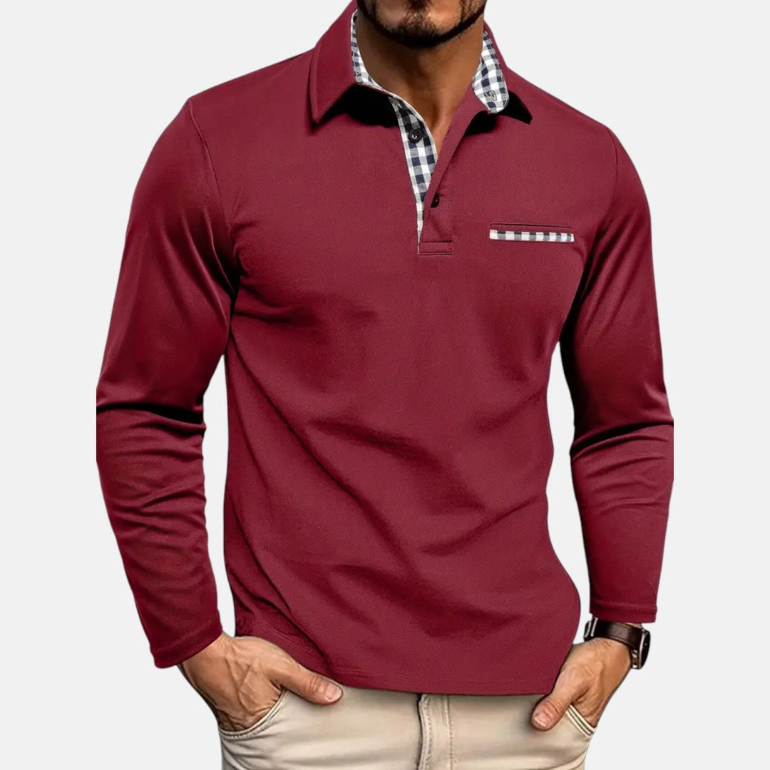 Herren Langarm-Poloshirt Komfort – Heidi München