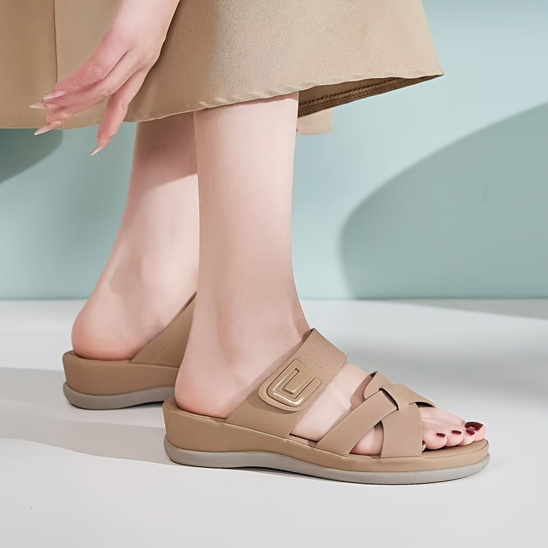 Sommer Slipper Damen mit Kreuzriemen von Heidi München – Ansicht 4