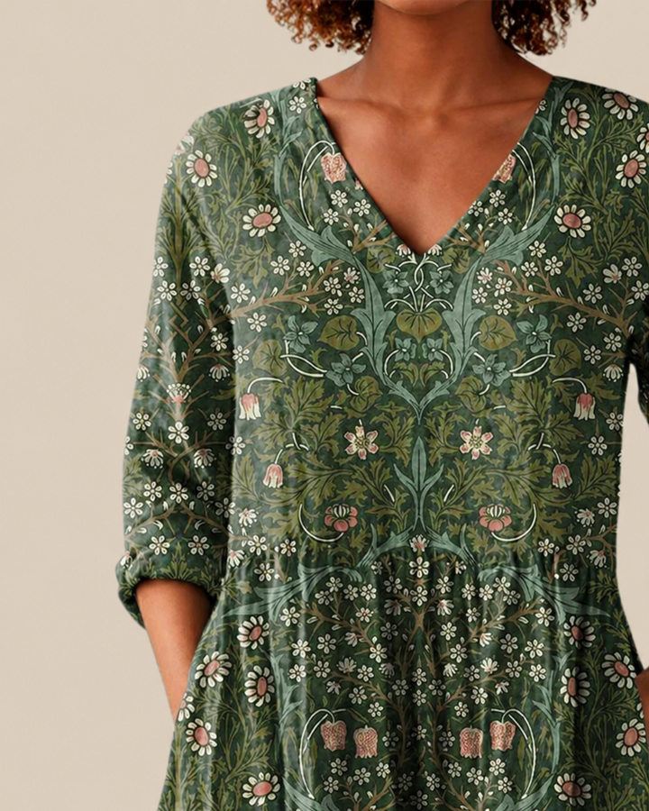 Skye lange Damenbluse mit Muster