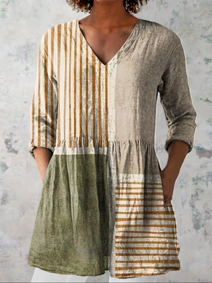 Maeve lange Damenbluse mit Muster