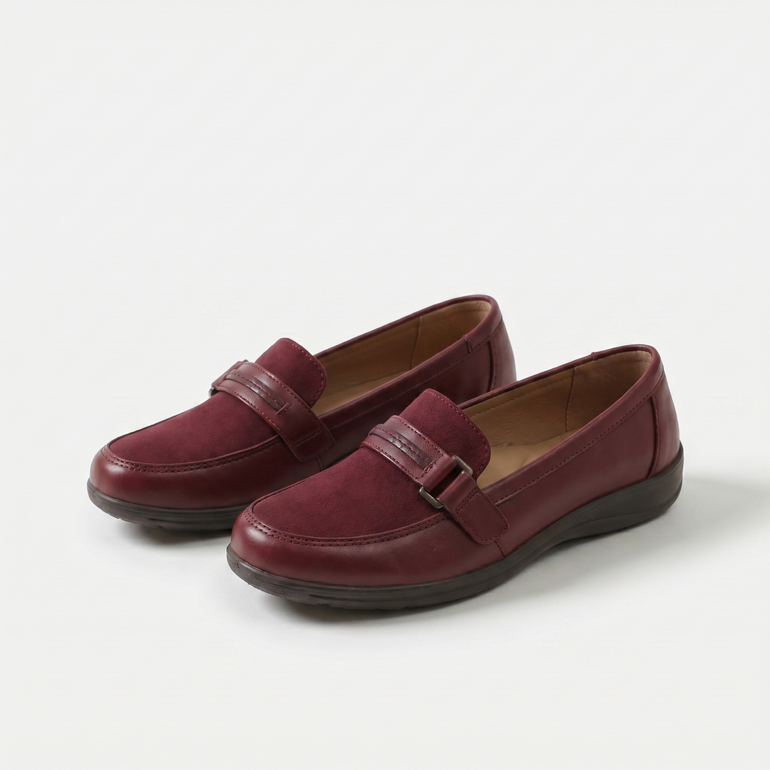 Chelsea Boots Damen Dunkelkirsch von Heidi München – Ansicht 1