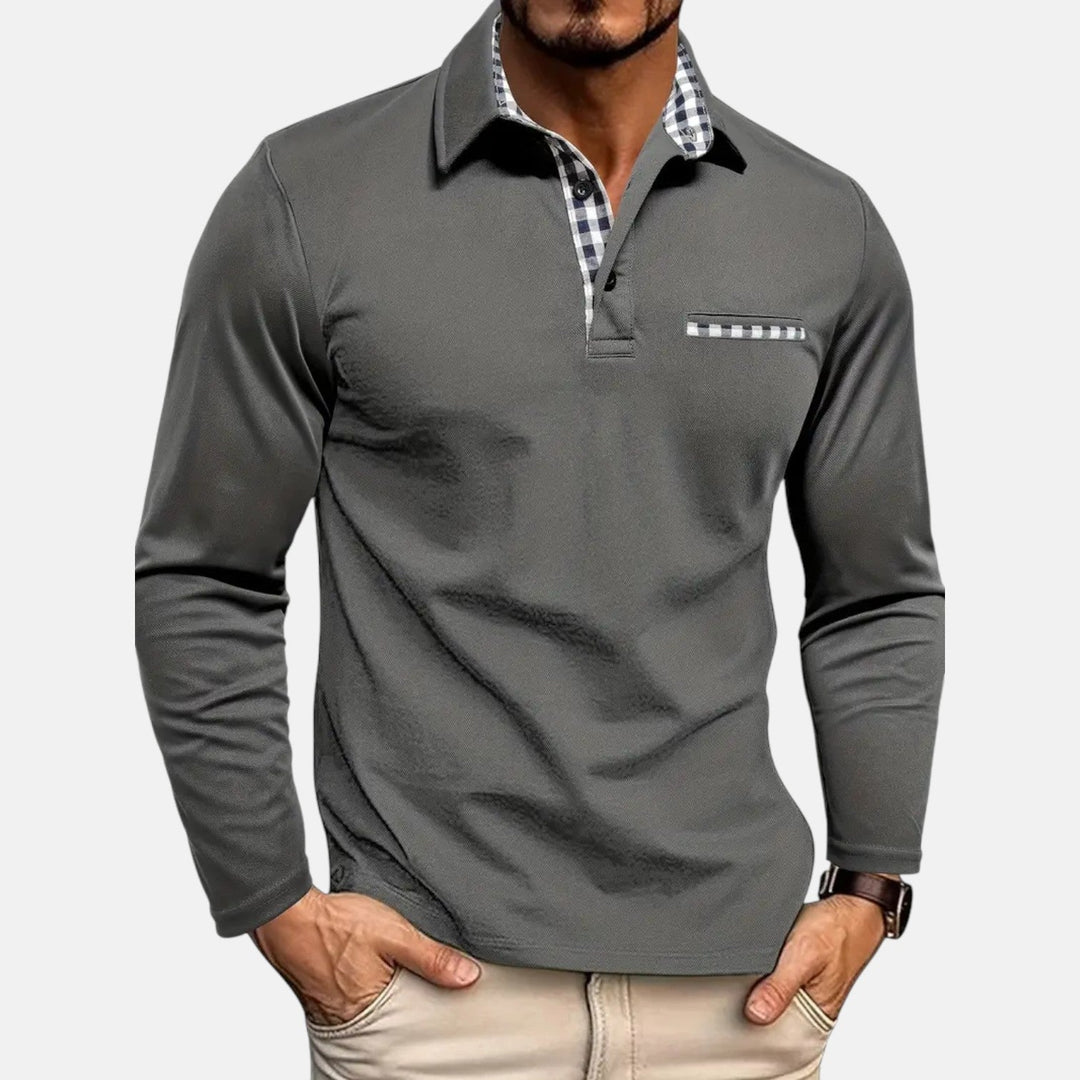 Herren Langarm-Poloshirt Komfort – Heidi München