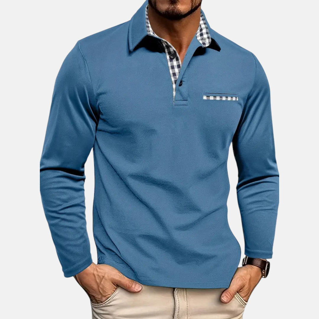 Herren Langarm-Poloshirt Komfort – Heidi München