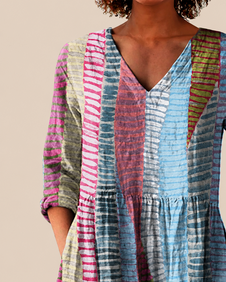 Noa lange Damenbluse mit Muster