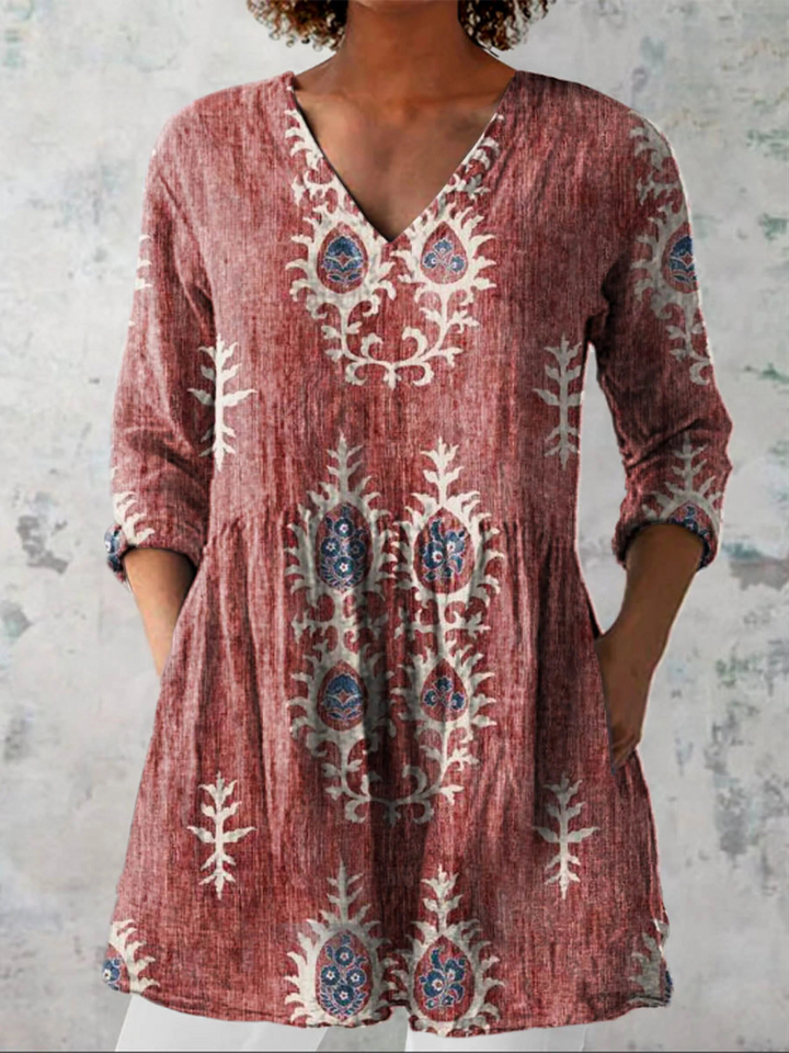 Blair lange Damenbluse mit Muster