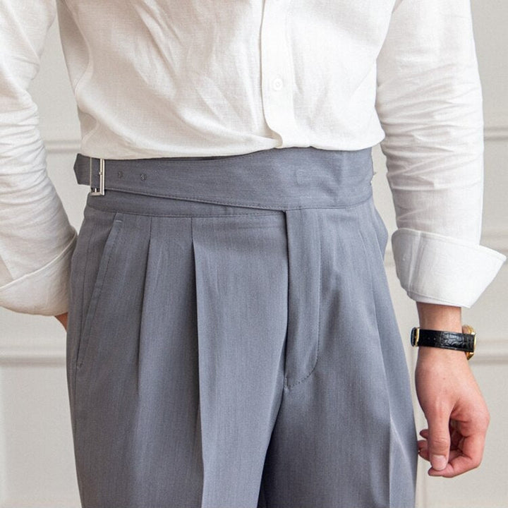 Ellis Herren Hose mit hoher Taille – Heidi München