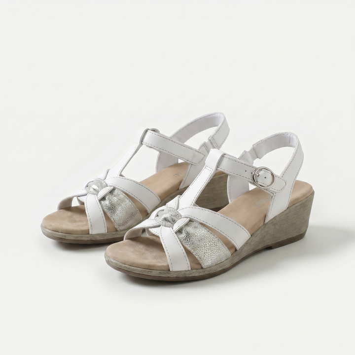 Keilsandalen Damen Rot von Heidi München – Ansicht 3