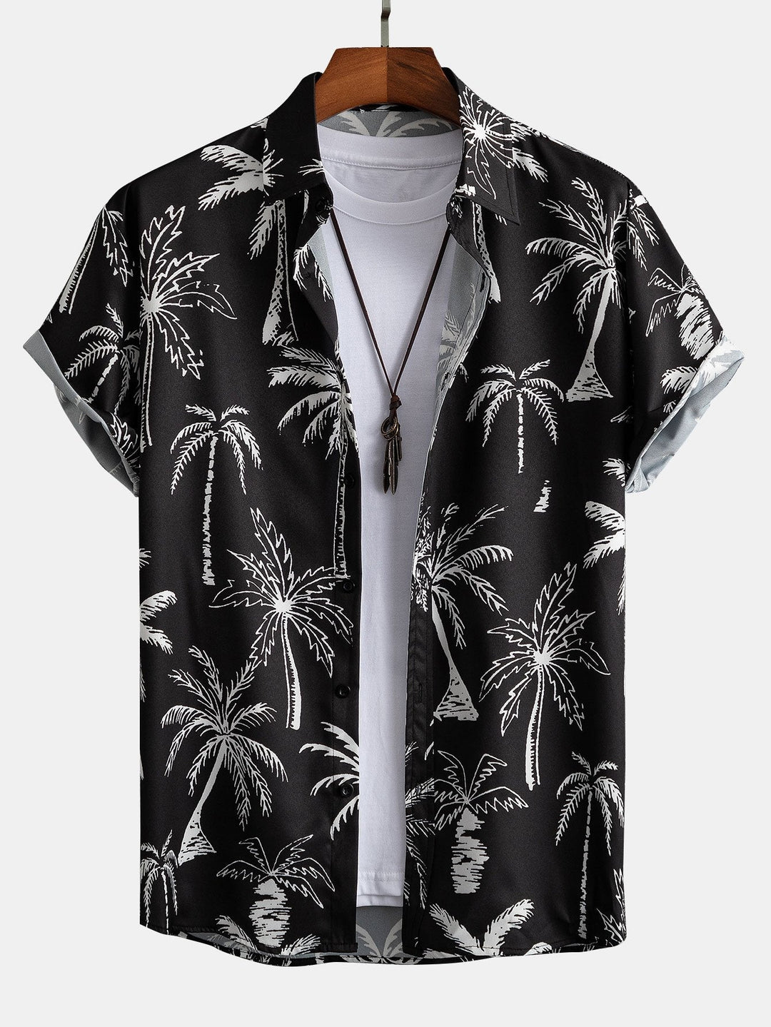 Palmen Print Hemd Badeshorts Set von Heidi München – Ansicht 9