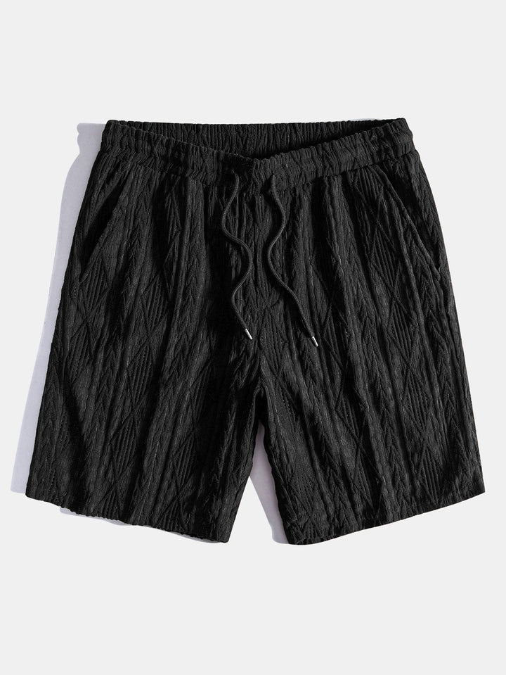 Jacquard Hemd Shorts Set Geometrisch von Heidi München – Ansicht 5