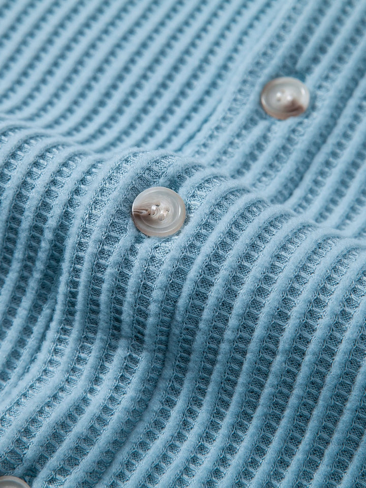 Waffel Stehkragen Hemd Shorts Set von Heidi München – Ansicht 7