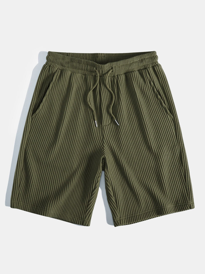 Waffel Stehkragen Hemd Shorts Set von Heidi München – Ansicht 11