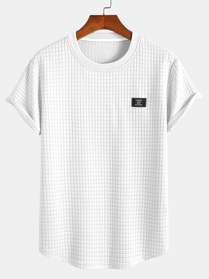 Waffel T-Shirt Shorts Set Herren von Heidi München – Ansicht 5