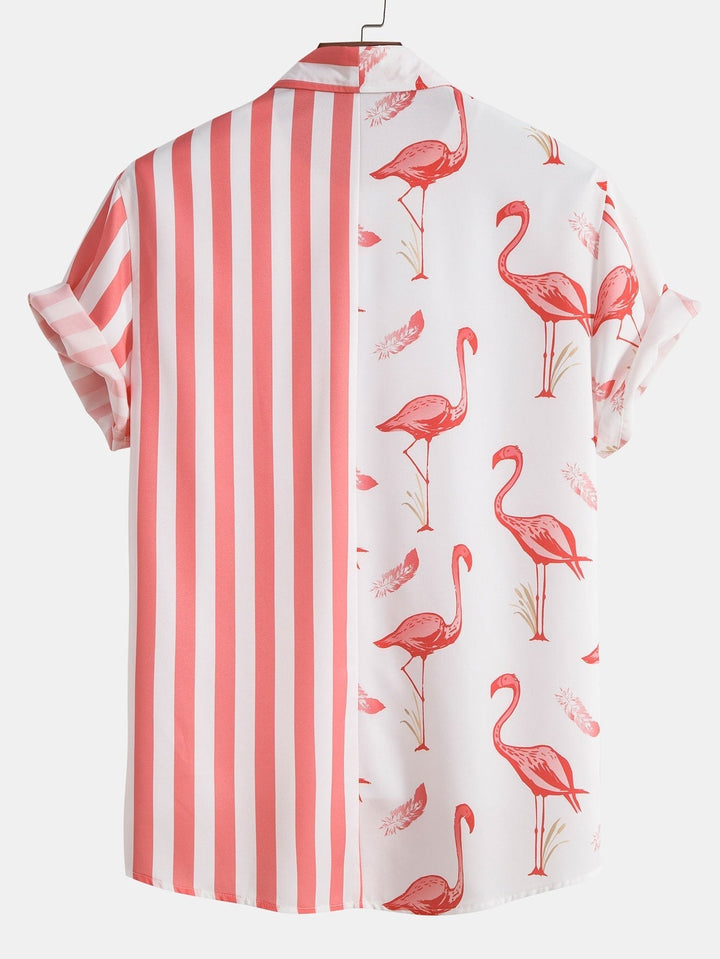 Flamingo Streifen Hemd Badeshorts Set von Heidi München – Ansicht 6