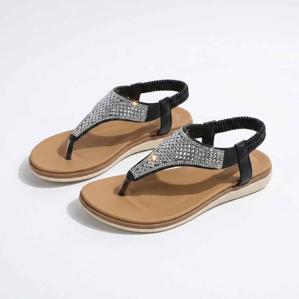 Sommer Sandalen Damen mit Strass von Heidi München – Ansicht 1