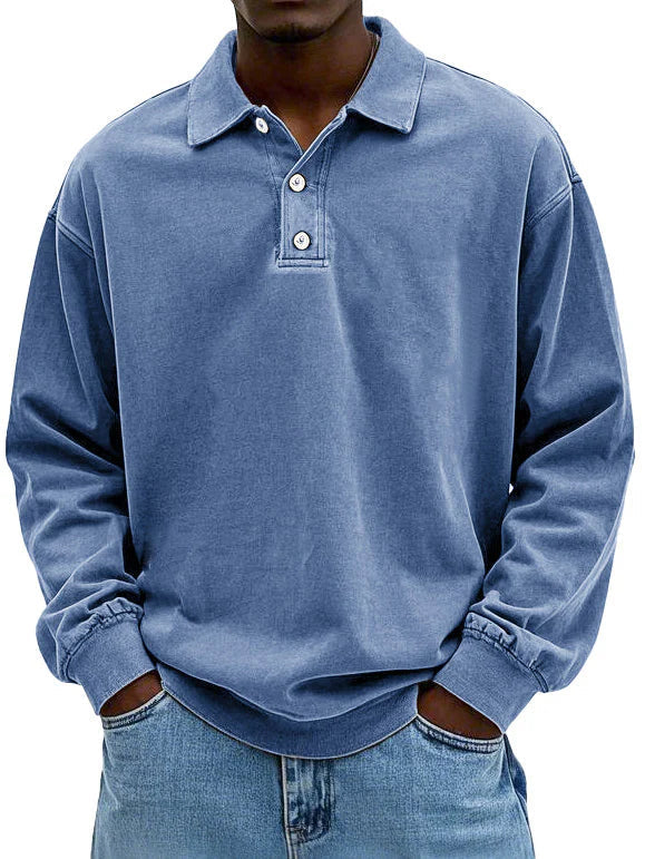 Herren Langarm-Poloshirt – Heidi München