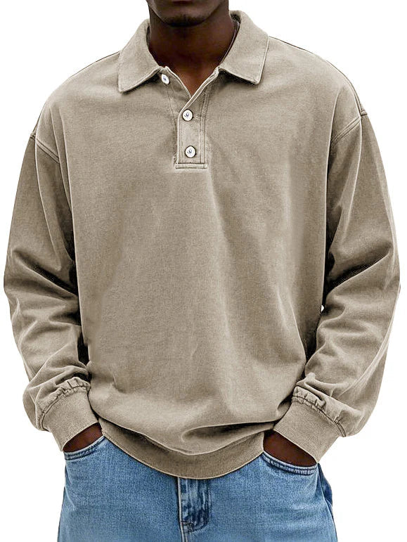 Herren Langarm-Poloshirt – Heidi München