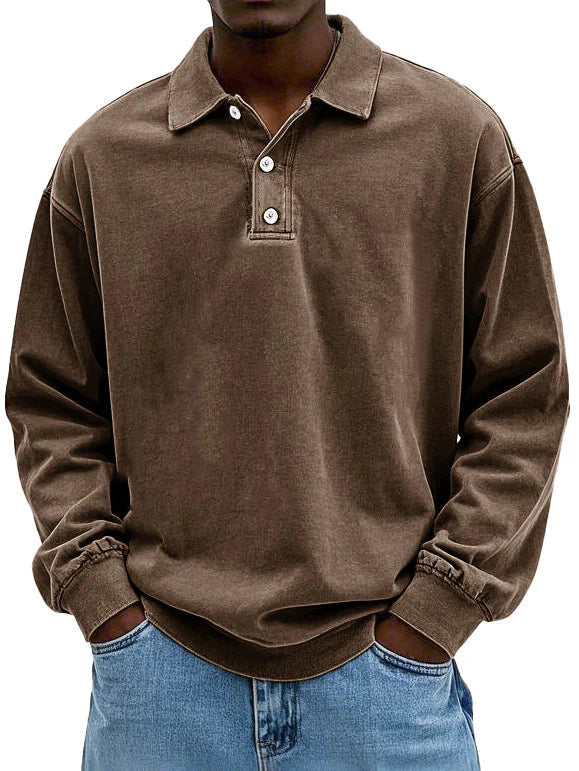 Herren Langarm-Poloshirt – Heidi München