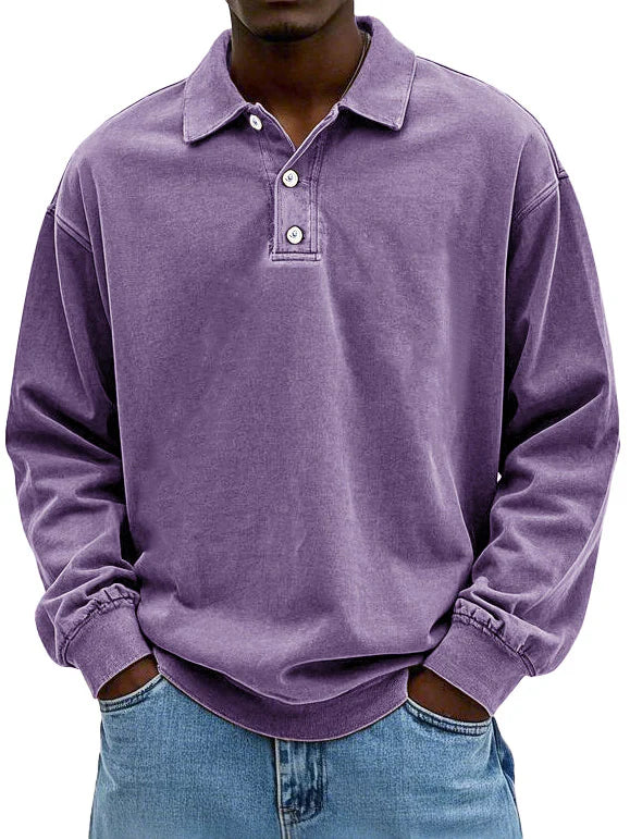Herren Langarm-Poloshirt – Heidi München