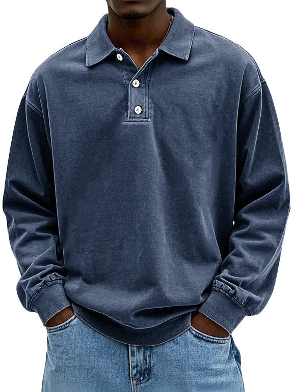 Herren Langarm-Poloshirt – Heidi München