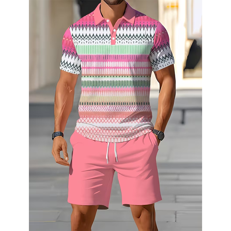 Polo Set Herren Sommer mit Shorts von Heidi München – Ansicht 4