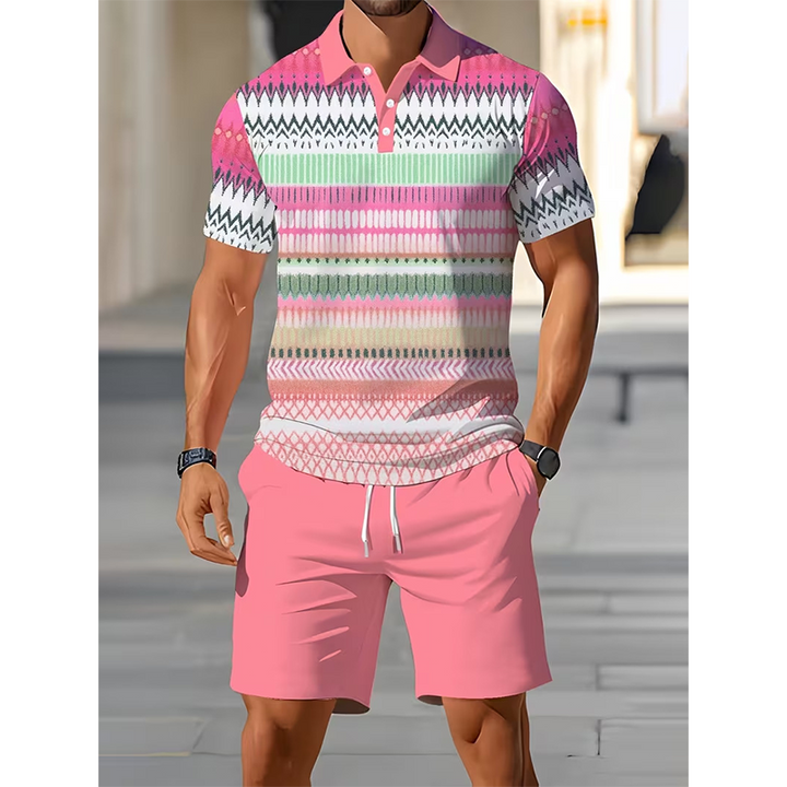 Polo Set Herren Sommer mit Shorts von Heidi München – Ansicht 4