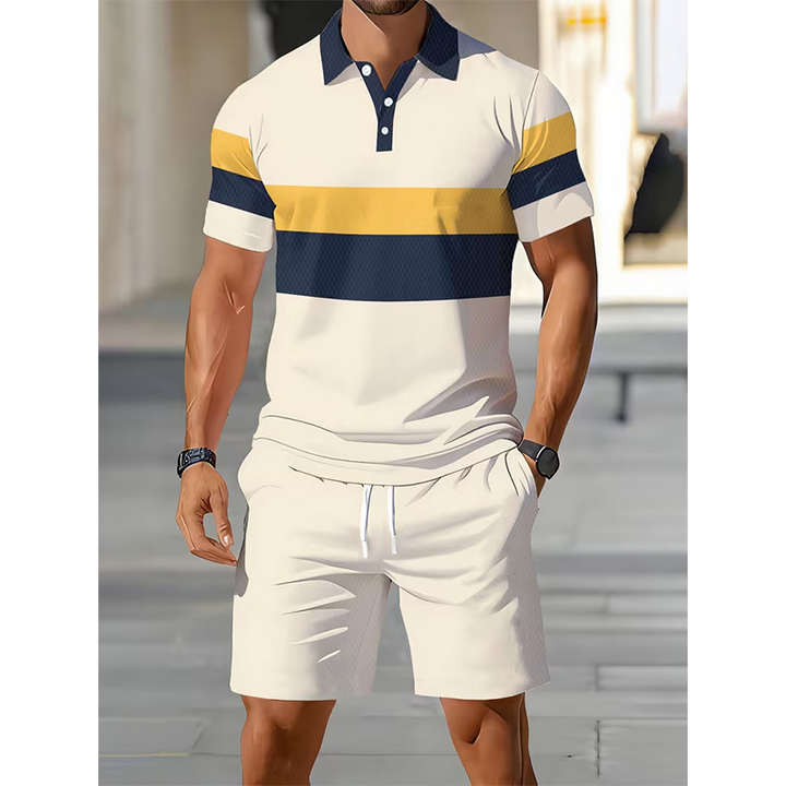 Polo Set Herren Sommer mit Shorts von Heidi München – Ansicht 2