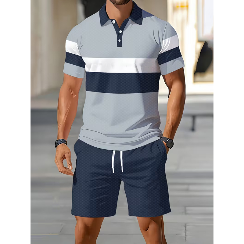 Polo Set Herren Sommer mit Shorts von Heidi München – Ansicht 1