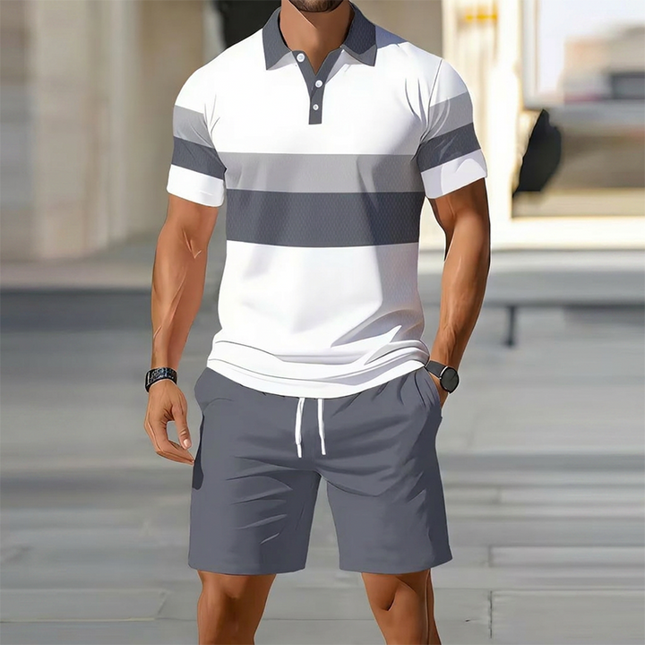 Polo Set Herren Sommer mit Shorts von Heidi München – Ansicht 3