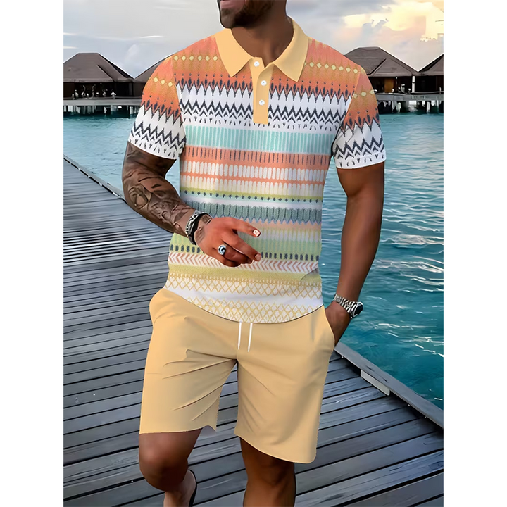 Polo Set Herren Sommer mit Shorts von Heidi München – Ansicht 5