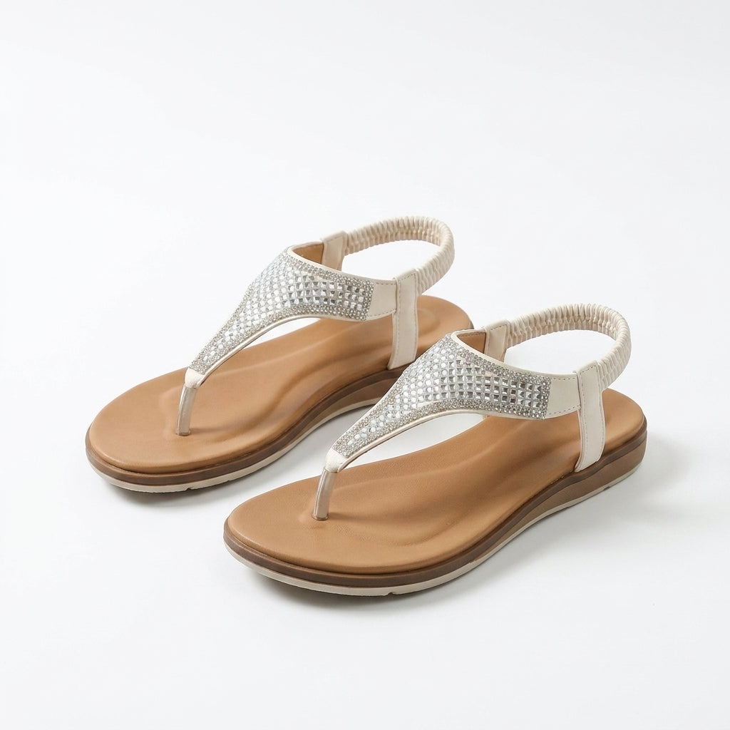 Sommer Sandalen Damen mit Strass von Heidi München – Ansicht 2