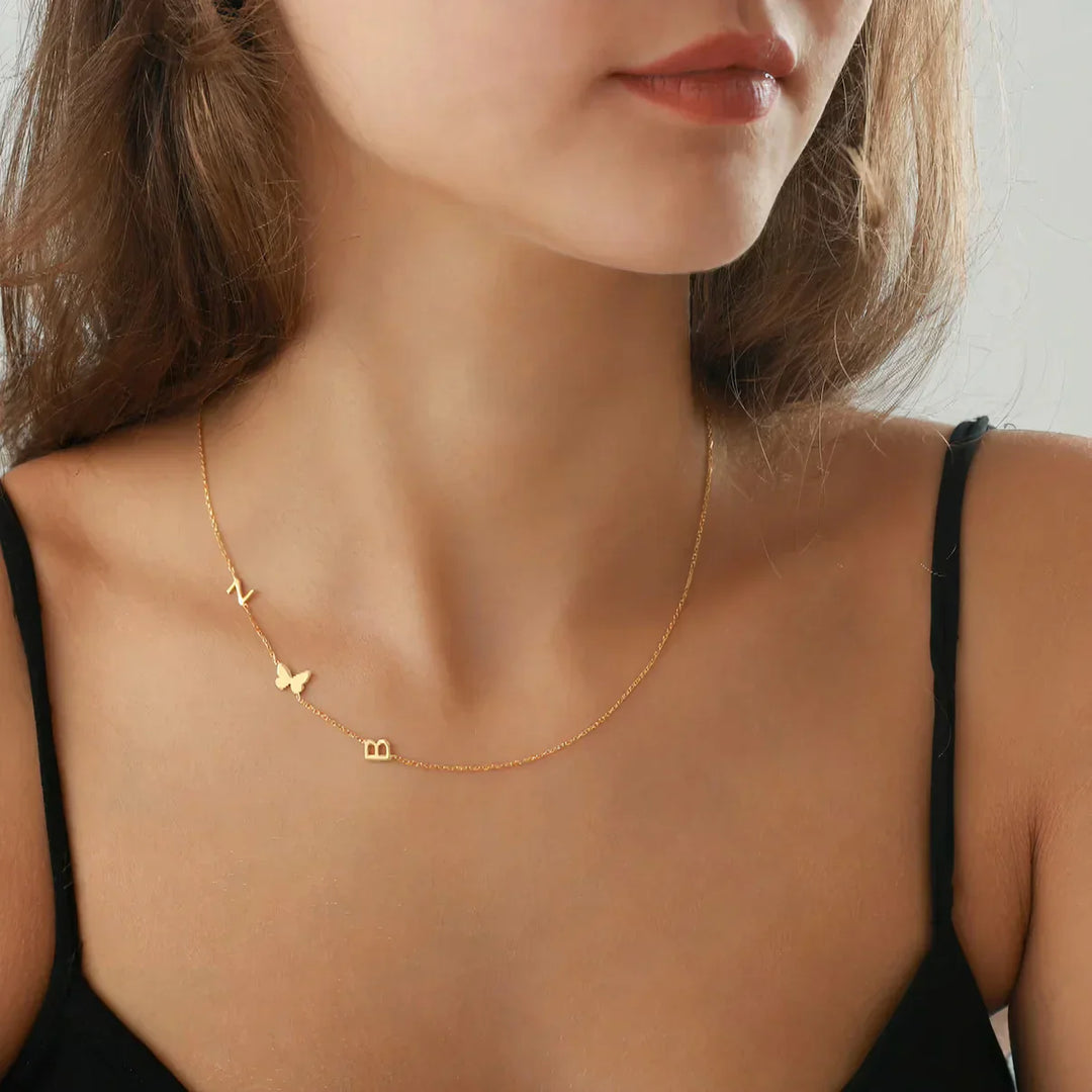 Personalisierte Initialen Kette â€“ Heidi MÃ¼nchen
